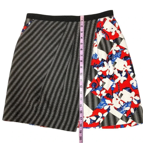 Peter Pilotto For Target Skirt, Size 10, Mini Faux Wrap Geometric Colorful - Picture 8 of 12